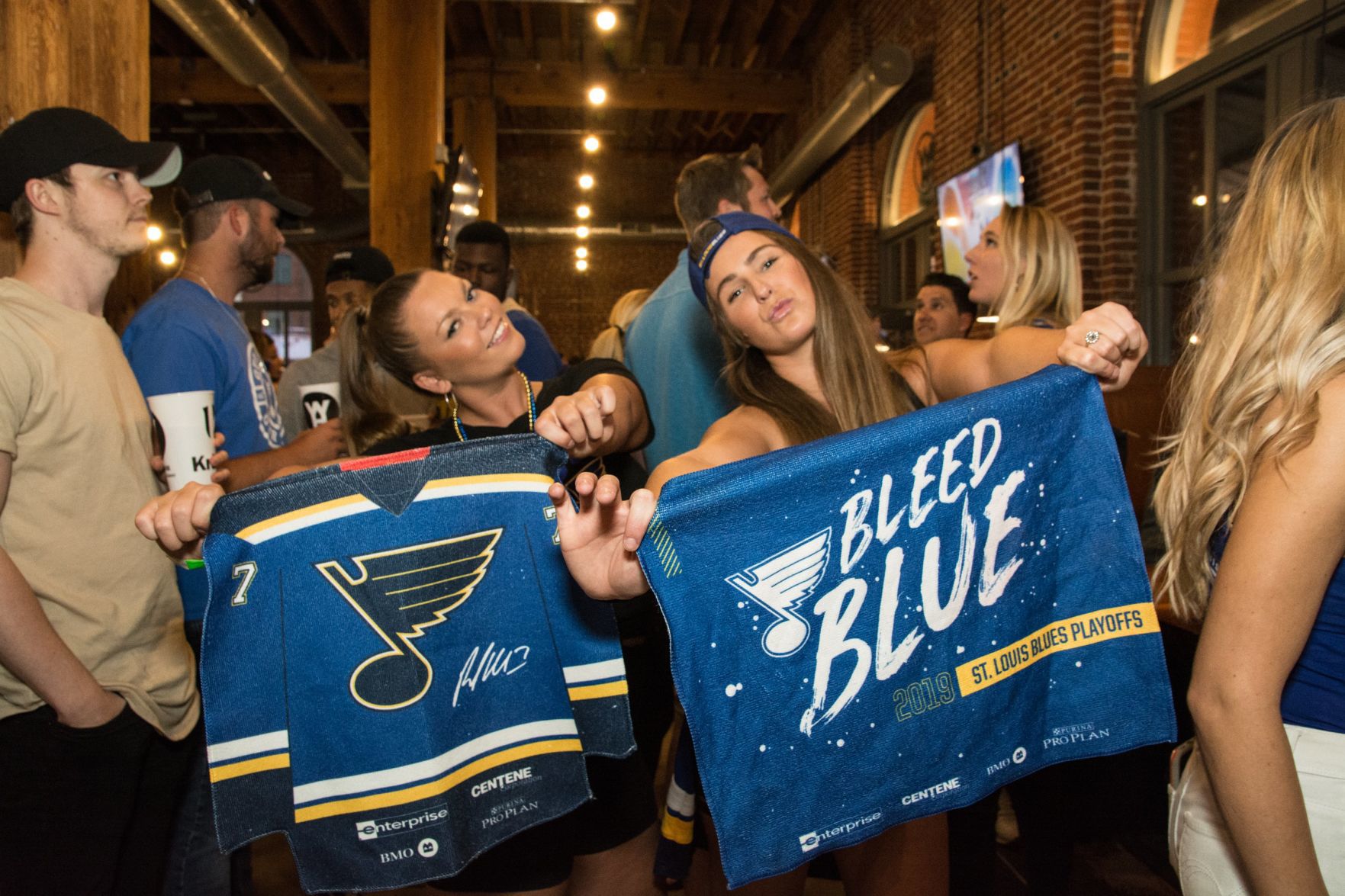 Blues Fans at Wheelhouse during Stanley Cup Final Game 7. Spons